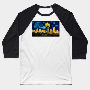 Knoxville skyline like starry night Baseball T-Shirt